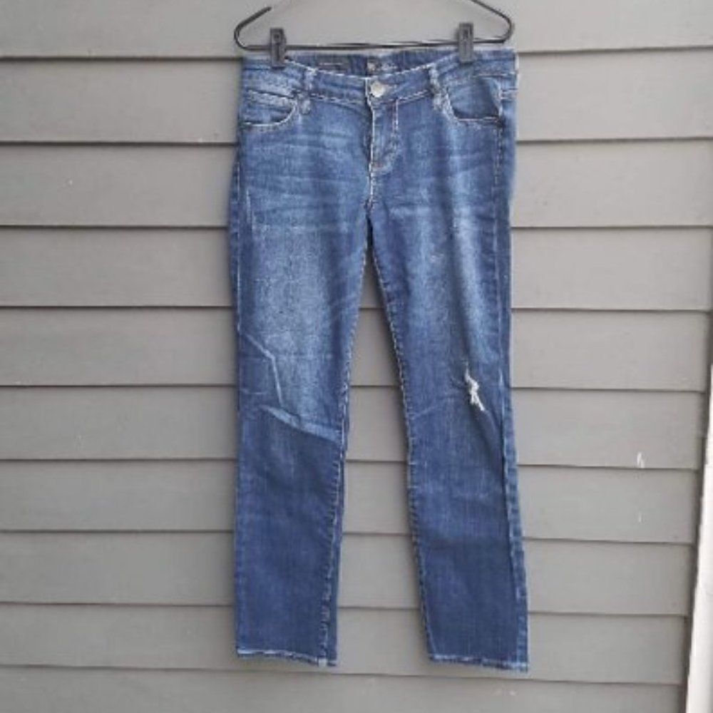 Kut from the Kloth Catherine Boyfriend Distressed Jeans size 6